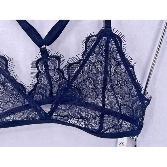 Kat The Label Bralette XS 30B 32A Racerback Black Unlined Australia - Picture 2 of 9